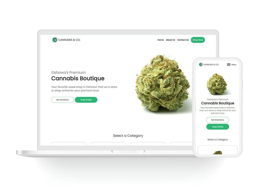 cannabis co website design