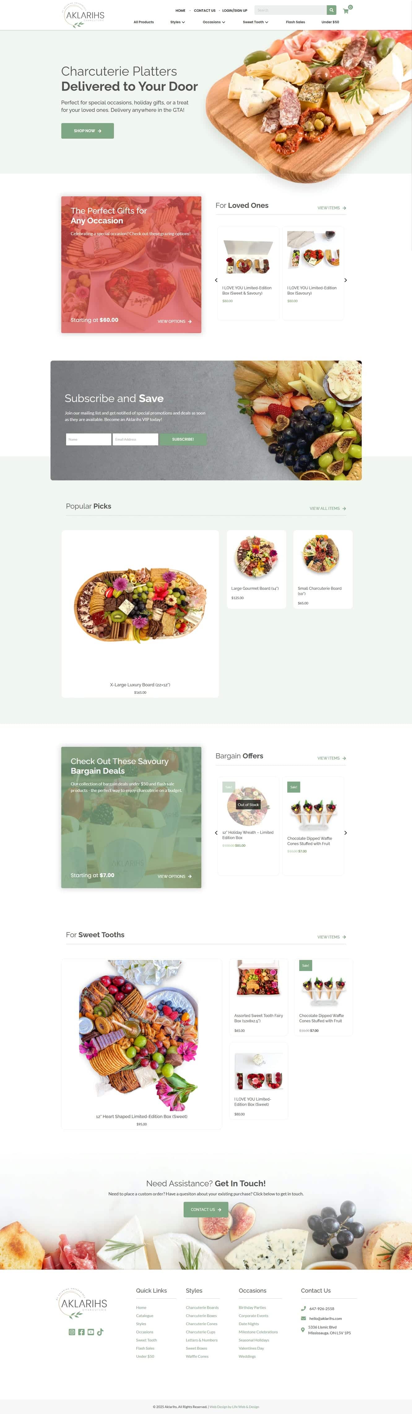 web design project for online food delivery business in Mississauga